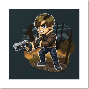 FA Chibi RE4 Leon Posters and Art